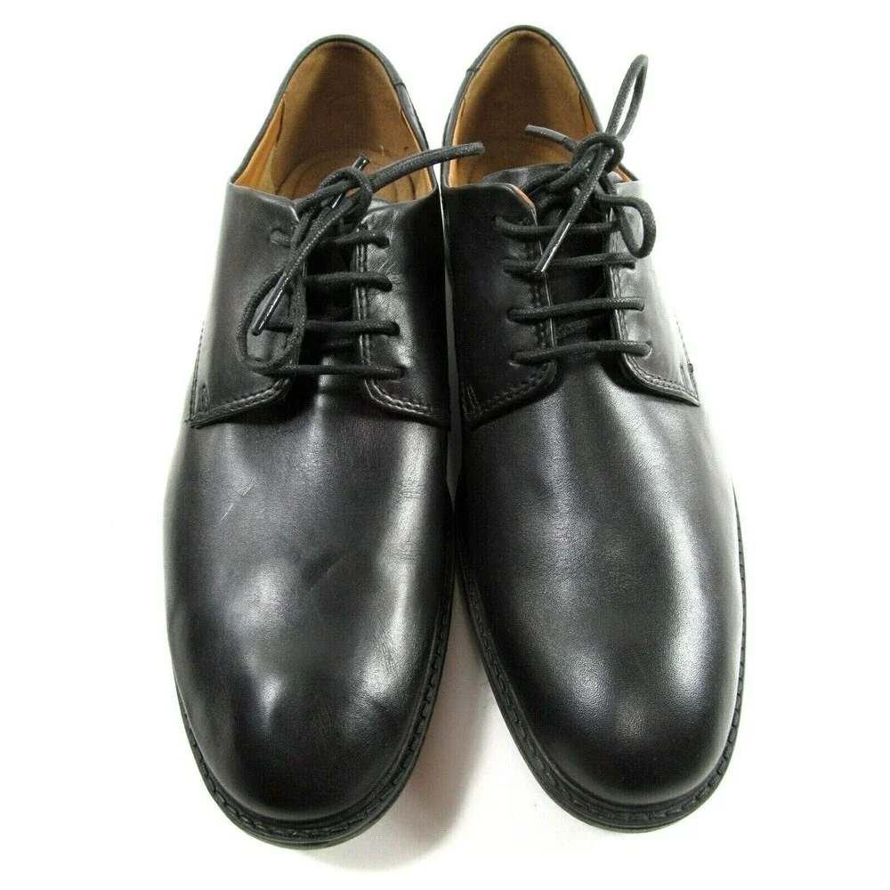 Clarks Oxfords Waterproof  Black Leather Lace Up  Mens Size US 9.5  EU 42.5